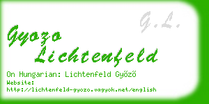 gyozo lichtenfeld business card